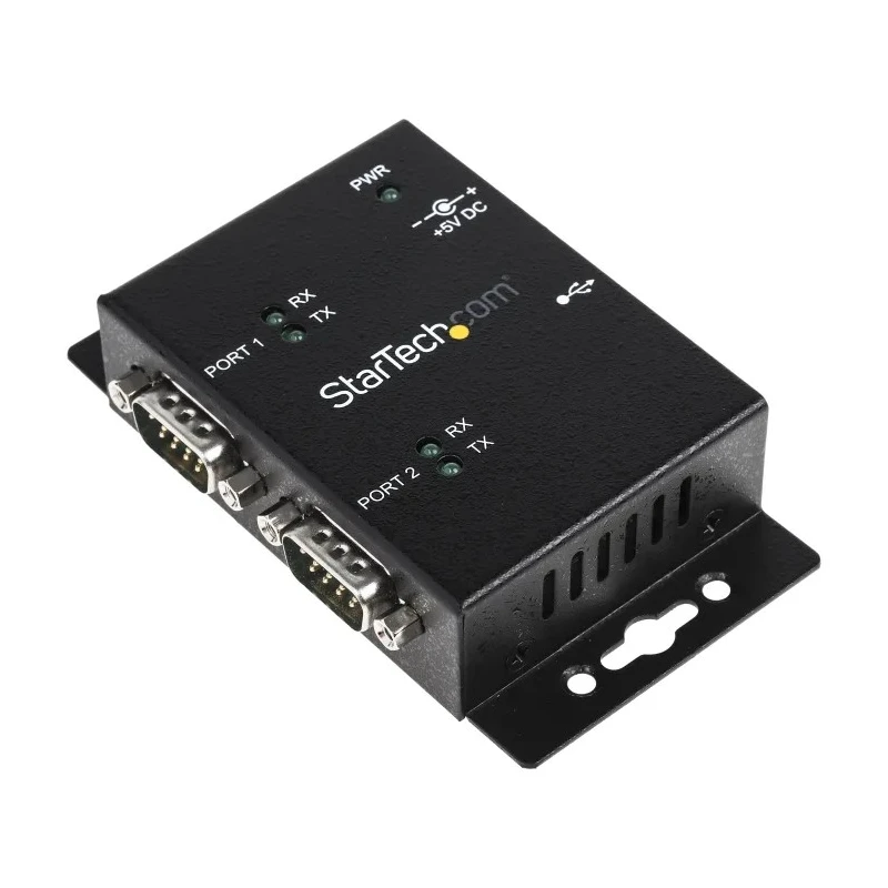 StarTech.com RS232 Interface Converter 2 Ports 921.6kbps USB-B Female to D-Sub Serial Output 