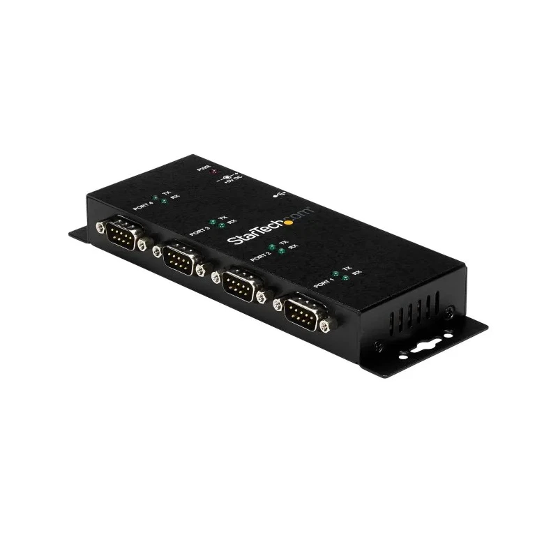 StarTech.com RS232 Interface Converter 4 Ports 921.6kbps USB-B to D Sub DIN Rail Mount 