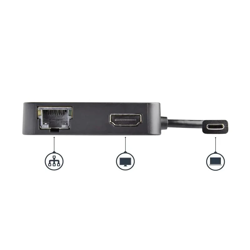 StarTech.com USB C Docking Station with 4096 x 2160 pixel HDMI, 2 USB 3.0 Ports, Gigabit Ethernet, Thunderbolt 3 DKT30CHD