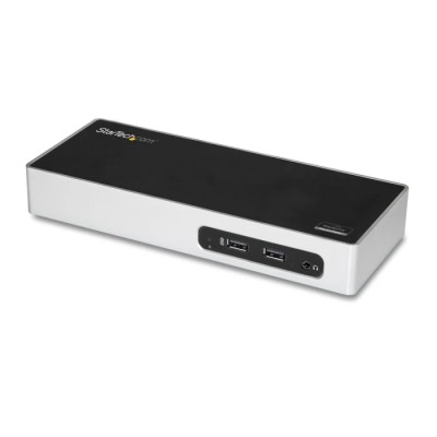 StarTech.com USB 3.0 Docking Station USB Type C Ports, Dual Display 2048 x 1152 Pixel Resolution, DVI, HDMI, 6 USB DK30ADD