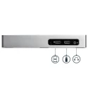 StarTech.com USB 3.0 Docking Station USB Type C Ports, Dual Display 2048 x 1152 Pixel Resolution, DVI, HDMI, 6 USB DK30ADD
