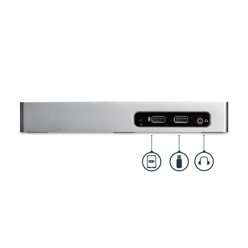 StarTech.com USB 3.0 Docking Station USB Type C Ports, Dual Display 2048 x 1152 Pixel Resolution, DVI, HDMI, 6 USB DK30ADD