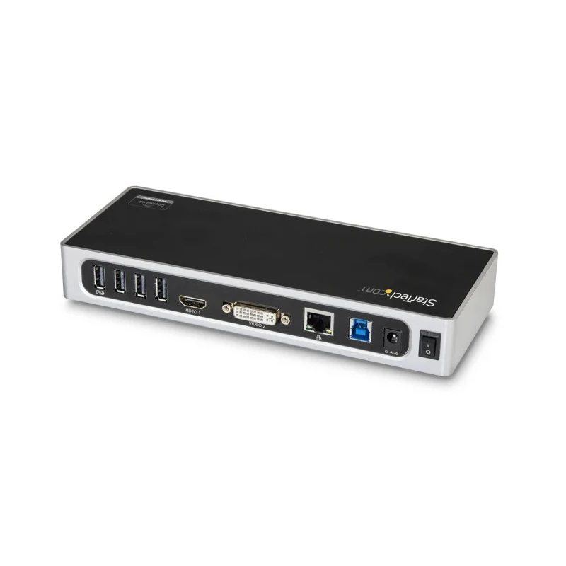 StarTech.com USB 3.0 Docking Station USB Type C Ports, Dual Display 2048 x 1152 Pixel Resolution, DVI, HDMI, 6 USB DK30ADD