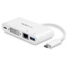 StarTech.com 1920 x 1200 Pixel USB C Docking Station with USB 3.0 Ports and DVI Output DKT30CDVPD