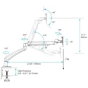 StarTech.com Black Desk Mount Monitor Arm, 7kg Load, VESA 75x75mm or 100x100mm, ARMSLIM