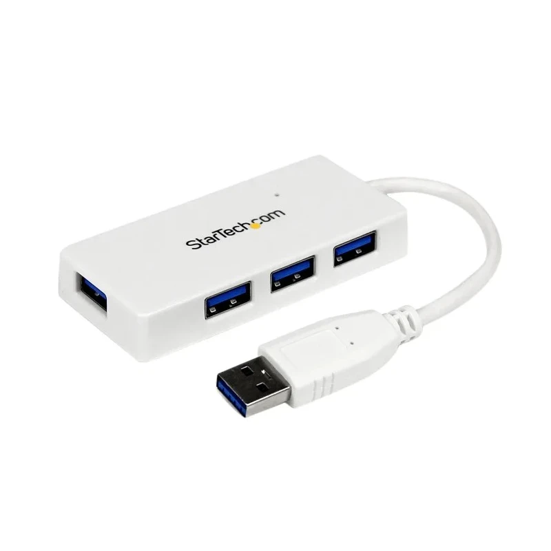 StarTech.com 4 Port USB 3.0 USB Hub, USB Powered, 80 mm x 36 mm x 14 mm ST4300MINU3W