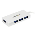 StarTech.com 4 Port USB 3.0 USB Hub, USB Powered, 80 mm x 36 mm x 14 mm ST4300MINU3W