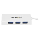 StarTech.com 4 Port USB 3.0 USB Hub, USB Powered, 80 mm x 36 mm x 14 mm ST4300MINU3W