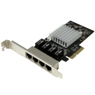 StarTech.com 4 Port PCIe RJ45 Network Card 1000Mbps Gigabit Ethernet ST4000SPEXI