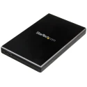 StarTech.com 2.5 in SATA Hard Drive Enclosure USB 3.1 Gen 2 Aluminium Black 123mm x 75mm x 12mm S251BMU313