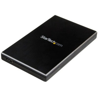 StarTech.com 2.5 in SATA Hard Drive Enclosure USB 3.1 Gen 2 Aluminium Black 123mm x 75mm x 12mm S251BMU313