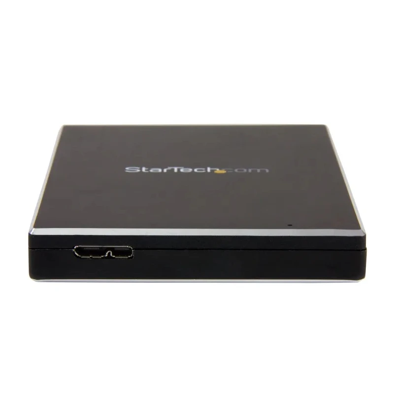 StarTech.com 2.5 in SATA Hard Drive Enclosure USB 3.1 Gen 2 Aluminium Black 123mm x 75mm x 12mm S251BMU313
