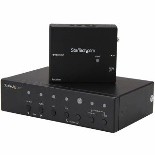 StarTech.com 1 Port VGA, DisplayPort, HDMI over HDBaseT HDMI Extender 70m Maximum Resolution 4096 x 2160 pixel STDHVHDBT