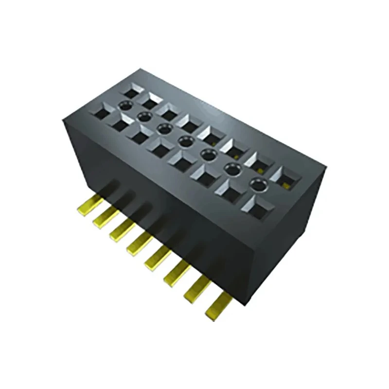 Samtec CLE Series Right Angle Surface PCB Socket 10-Contact 2 Row 0.8 mm Pitch Solder CLE-105-01-G-DV-A