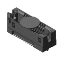 Samtec ASP Series Right Angle Surface PCB Socket, 22-Contact, 2 Row, 0.8 mm Pitch, Solder Termination ASP-137969-01