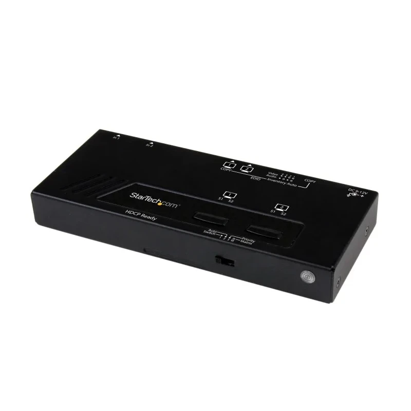 StarTech.com 2 Port 2 Input 2 Output HDMI Matrix Switch, 1920 x 1200 Pixel Resolution VS222HDQ