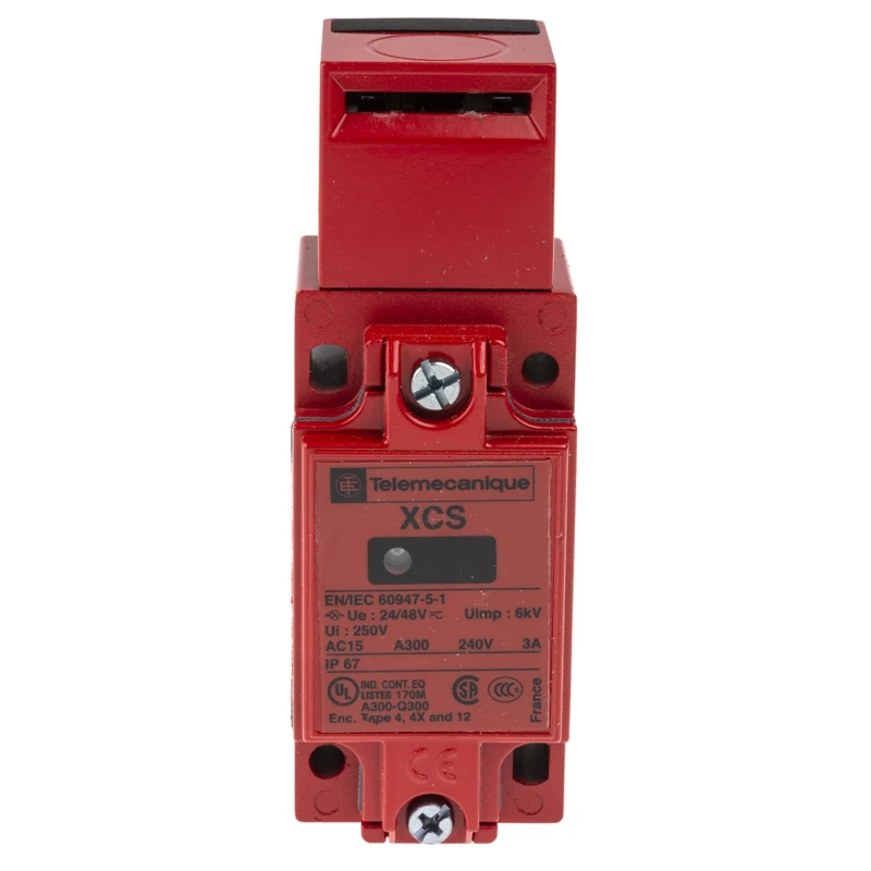 Telemecanique Sensors Metal Safety Switch with IP67 Rating and -25°C to 70°C Operating Temperature XCSA712