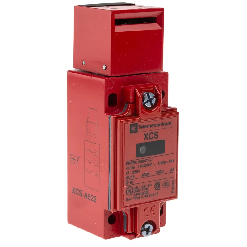 Telemecanique Sensors Metal Safety Switch IP67 Housing, 40mm x 44mm x 114mm, Operating Temperature -25°C to 70°C XCSA522