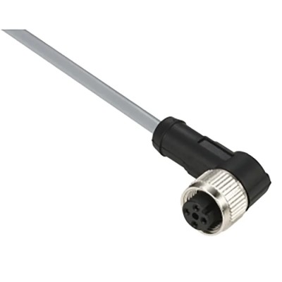 Telemecanique Sensors Female 4 Way Right Angle to 4 Way Unterminated Sensor Actuator Cable 2m XZCPV1241L2