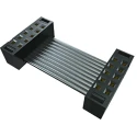 Samtec Flat Ribbon IDC Socket Cable Assembly 152.4 mm Length, Glass Filled Polyester Jacket Black TCSD-12-D-06.00-01-N