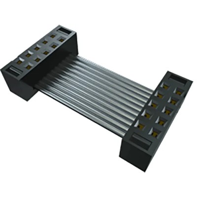 Samtec Flat Ribbon IDC Socket Cable Assembly 152.4 mm Length, Glass Filled Polyester Jacket Black TCSD-12-D-06.00-01-N