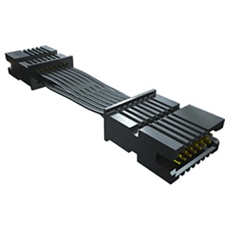 Samtec Ribbon Cable Assembly Polyvinyl Chloride Teflon 1.27 mm Pitch 275V AC TFSD-05-28-H-10.00-T-NDS