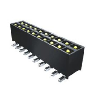 Samtec IPT1 Series Straight Through Hole PCB Header, 10 Contacts, 2.54 mm Pitch, 2 Row, Shrouded