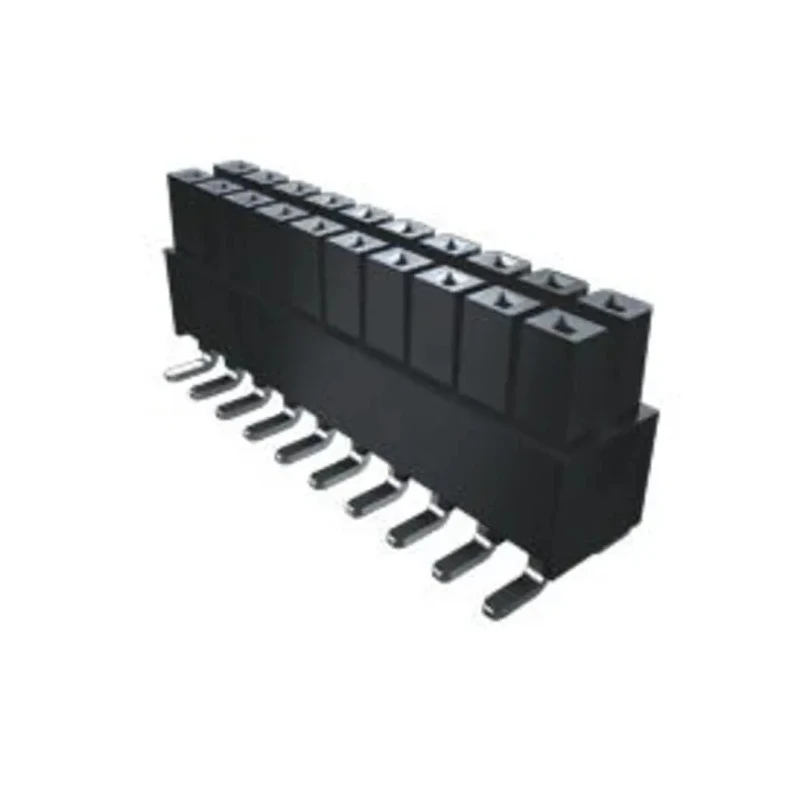 Samtec IPS1 Series Straight Through Hole PCB Socket, 20-Contact, 2 Row, 2.54 mm Pitch, 4.8A Current, Solder Termination IPS1