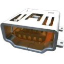 Samtec Straight Surface Mount Female USB Connector Mini USB Type B IP68 USB 2.0 MUSBR-05-F-O-B-SM-A
