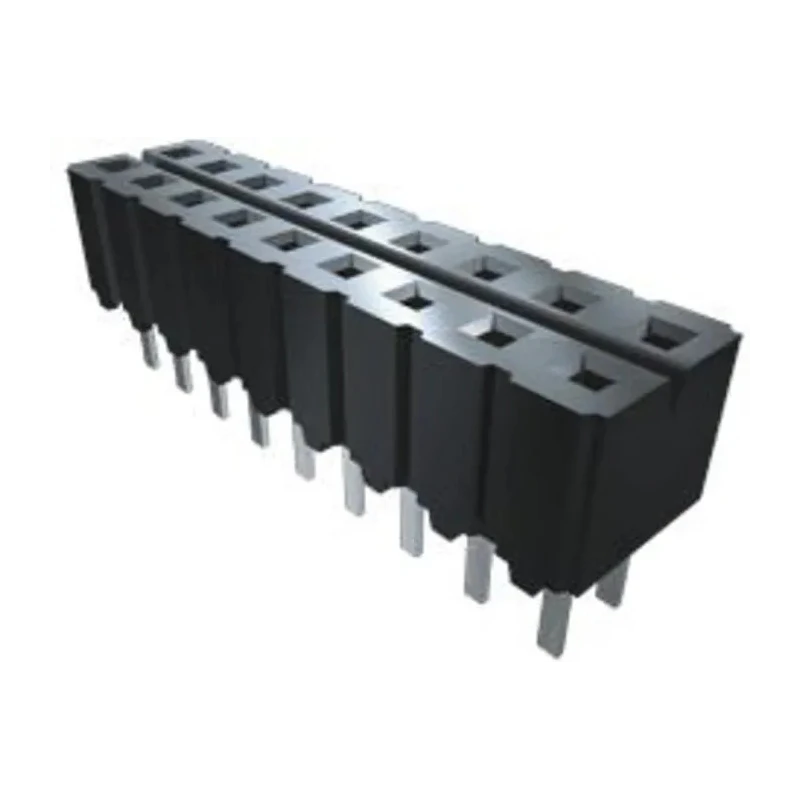 Samtec CES Series Straight Through Hole PCB Socket 4 Contact 1 Row 2.54 mm Pitch Solder CES-104-01-G-S