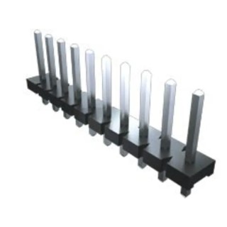 Samtec HPM Series Right Angle Through Hole Pin Header 6 Contacts 5.08 mm Pitch 1 Row Unshrouded HPM-06-02-T-S-RA