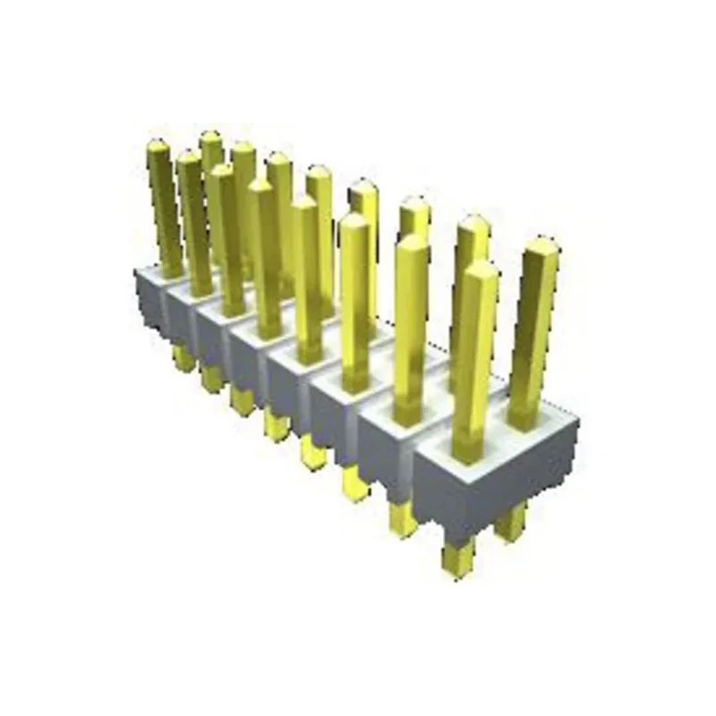 Samtec HTSW Series Right Angle Through Hole Pin Header, 3 Contacts, 2.54 mm Pitch, 1 Row, Unshrouded HTSW-103-08-G-S-RA