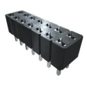 Samtec SLW Series Straight Through Hole PCB Socket, 4-Contact, 2 Row, 2.54 mm Pitch, 5.2A, 406V SLW-102-01-T-D