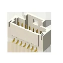 Samtec T1M Series Straight Surface PCB Header, 10 Contact(s), 1 mm Pitch, 1 Row, Shrouded T1M-10-F-SH-L-K