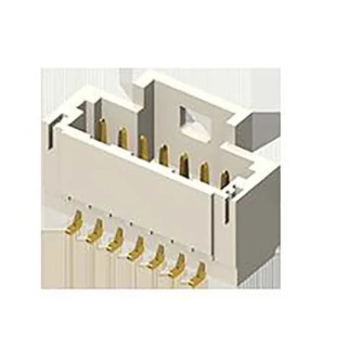 Samtec T1M Series Straight Surface PCB Header, 10 Contact(s), 1 mm Pitch, 1 Row, Shrouded T1M-10-F-SH-L-K