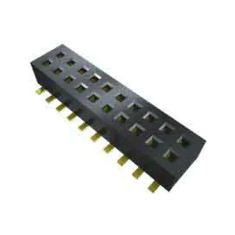 Samtec CLP Series Straight Surface PCB Socket, 20-Contact, 2 Row, 1.27 mm Pitch, 3.4A Current, Liquid CLP-110-02-L-D-K-TR