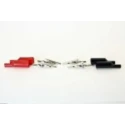 Mueller Electric Black and Red Crocodile Clip Nickel Plated Steel Contact 10A Insulated 010014