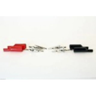 Mueller Electric Black and Red Crocodile Clip Nickel Plated Steel Contact 10A Insulated 010014