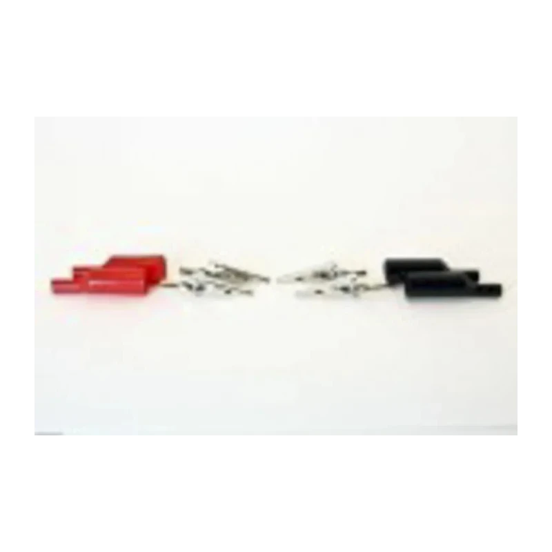 Mueller Electric Black and Red Crocodile Clip Nickel Plated Steel Contact 10A Insulated 010014
