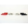 Mueller Electric Black and Red Crocodile Clip Nickel Plated Steel Contact 10A Insulated 010014