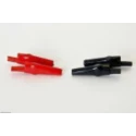 Mueller Electric Red Black Crocodile Clip Nickel Plated Steel Contact 10A Insulated 010016