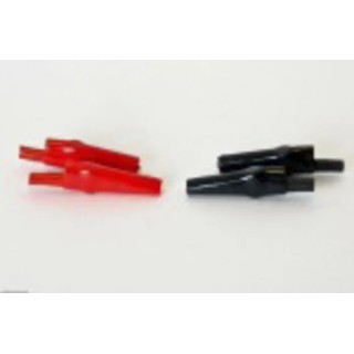 Mueller Electric Red Black Crocodile Clip Nickel Plated Steel Contact 10A Insulated 010016
