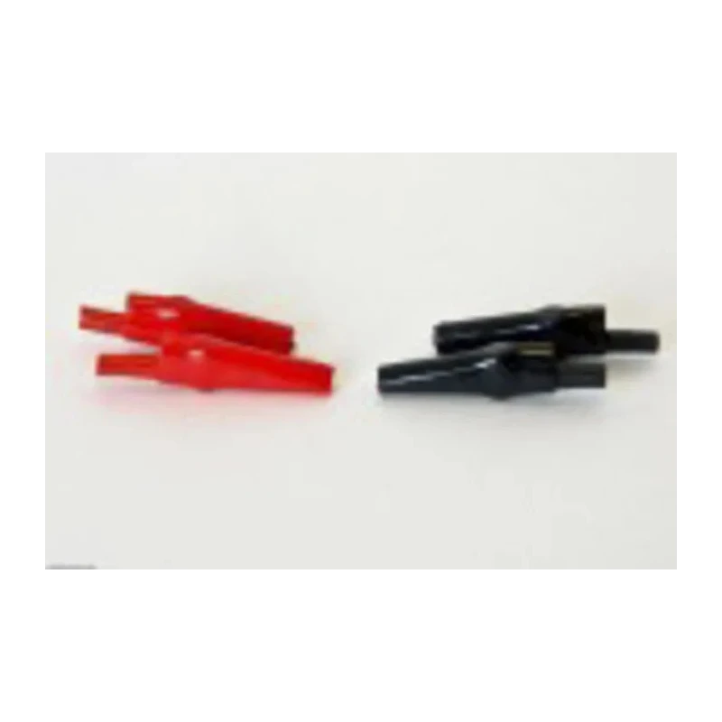 Mueller Electric Red Black Crocodile Clip Nickel Plated Steel Contact 10A Insulated 010016