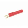 Mueller Electric Insulated Fork Terminal Polyamide 4mm Width Nickel Plated Brass Contact BU-30211-0