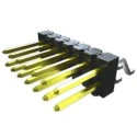 Samtec TSM Series Straight Surface Mount Pin Header, 7 Contacts, 2.54 mm Pitch, 1 Row, Unshrouded TSM-107-01-T-SV