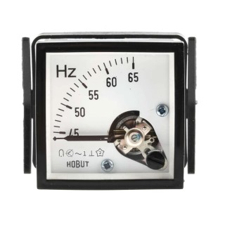 HOBUT Analogue and Digital Panel Multifunction Meter for Frequency Measurement, 45 mm x 45 mm D484565HZ180-300/1-001