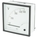 HOBUT Analogue Voltmeter AC 92 mm Cutout Height x 92 mm Cutout Width D96SD500V/2-001