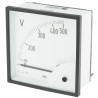 HOBUT Analogue Voltmeter AC 92 mm Cutout Height x 92 mm Cutout Width D96SD500V/2-001