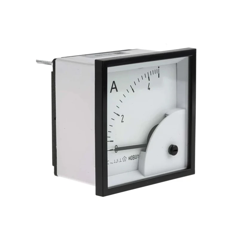 HOBUT Analogue Panel Ammeter 5 A AC 72 mm x 72 mm Class 1.5 Moving Iron D72SD
