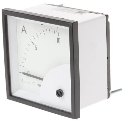 HOBUT Analogue Panel Ammeter 100 A AC, 72 mm x 72 mm, Class 1.5 Moving Iron D72SD